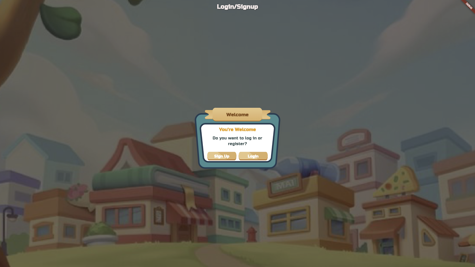 Tarhum login screen